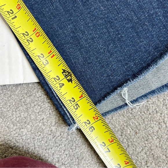 MOTHER Women's Boot Cut Jeans - Blue with Red Heart - Picture 14 of 16